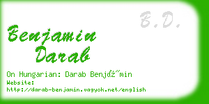 benjamin darab business card